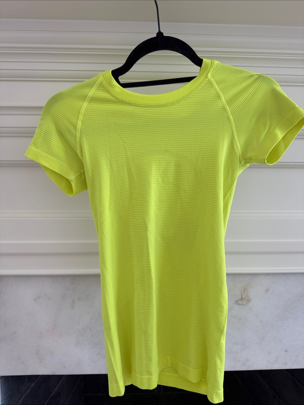 lululemon athletica Neon Yellow Short Sleeve Tee